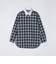 GUY ROVER: コットン タータンチェック タブカラー クレリック シャツ