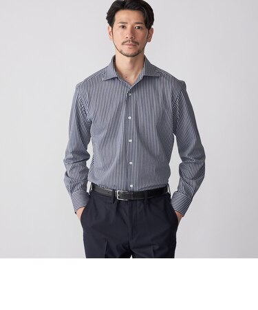 SHIPS: ALBINI ジャージー ロンスト ワンピースカラー シャツ