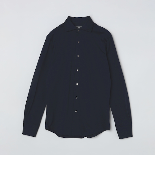 SHIPS: ALBINI ジャージー 無地 ワンピースカラー シャツ｜シップス