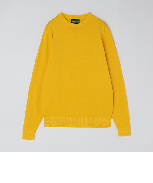 ALANPANE: 14ゲージ コットン クルーネック ニット