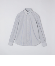 【SHIPS別注】Errico Formicola: オルタネート ストライプ タブカラー シャツ