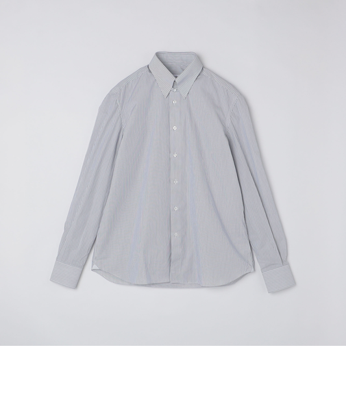 【SHIPS別注】Errico Formicola: オルタネート ストライプ タブカラー シャツ