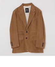 【SHIPS別注】CINQUANTA: スウェード ワイドラペル ジャケット