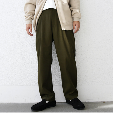 SHIPS any: 〈洗濯機可能・ストレッチ・撥水〉SOLOTEX(R) 2タック ウーリック セミワイド イージーパンツ （セットアップ対応）◇