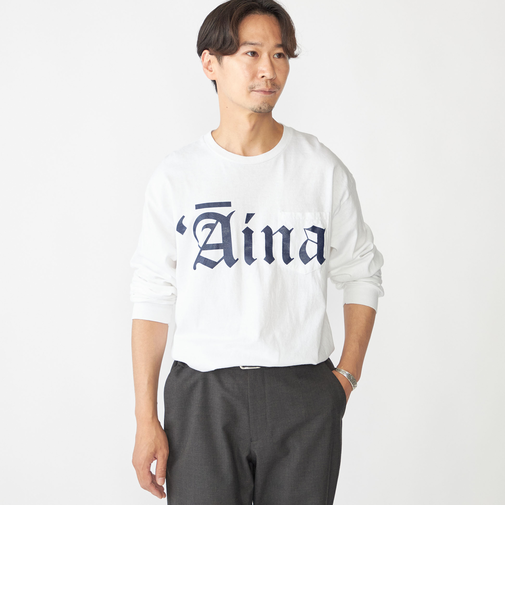 【SHIPS別注】THE DAY ON THE BEACH: プリント ポケット Tシャツ（ロンT）