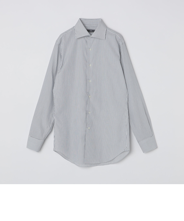 SHIPS: イージーアイロン マルチストライプ ワイドカラー シャツ