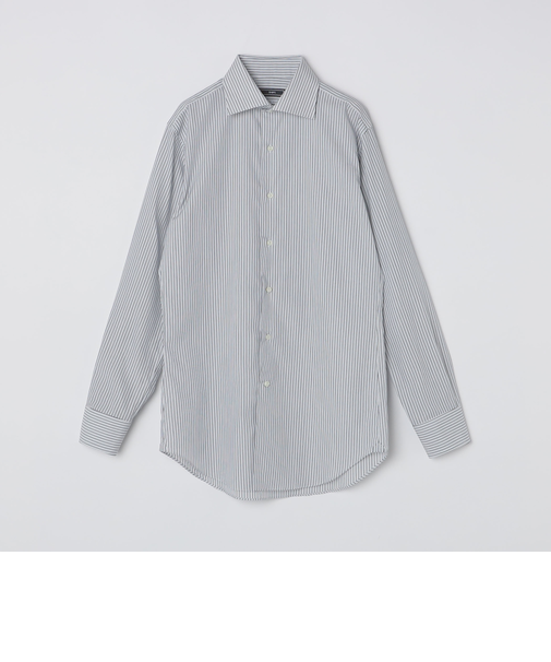 SHIPS: イージーアイロン マルチストライプ ワイドカラー シャツ
