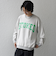 【WEB限定】SHIPS any: 〈手洗い可能〉スウェット ライク カレッジ ロゴ クルーネック ニット◇