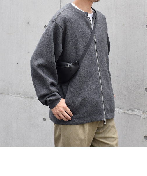 SHIPS any: 〈手洗い可能〉コットン カシミヤ ニット シングルライダース ブルゾン◇