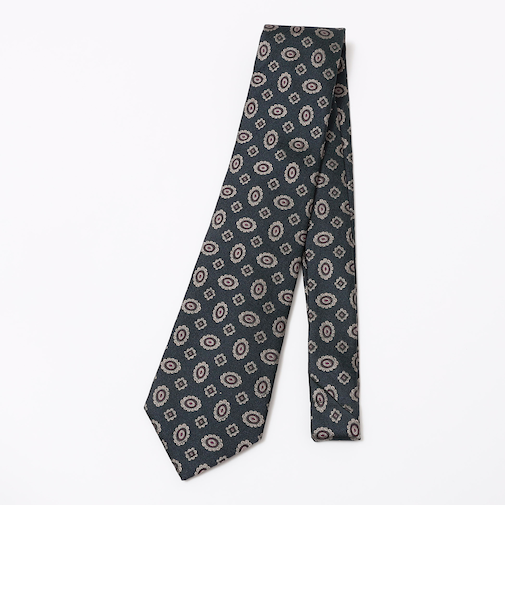 Puccini: シルク ジャカード コンビ コモン ネクタイ