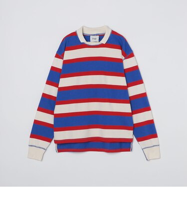 Drake's: MOCK STRIPE RUGBY SHIRT