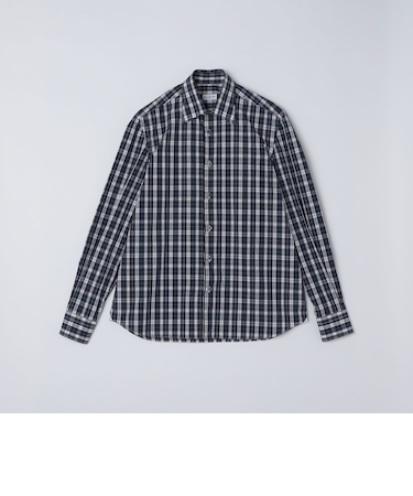 【SHIPS別注】Errico Formicola: タータンチェック レギュラーカラー シャツ