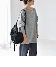 quaranciel:〈手洗い可能〉AQUA カシミヤ ブレンド オフショルダー ニット