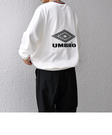 【SHIPS any別注】UMBRO: 90s ロゴ サッカー スウェット (セットアップ対応)◇