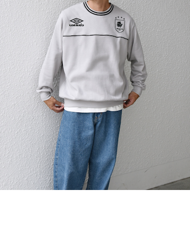 【SHIPS any別注】UMBRO: 90s ロゴ サッカー スウェット (セットアップ対応)◇