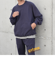 【SHIPS any別注】sports wear: 11.5oz クルーネック スウェット (セットアップ対応)◇