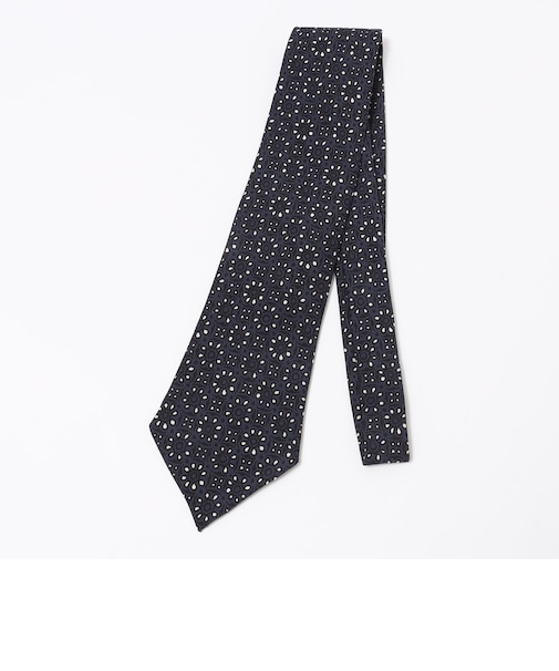 Fratelli Luigi: メダリオン ウール プリント ネクタイ