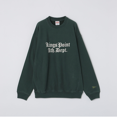 【SHIPS別注】KINGS POINT: ロゴ プリント スウェット プルオーバー
