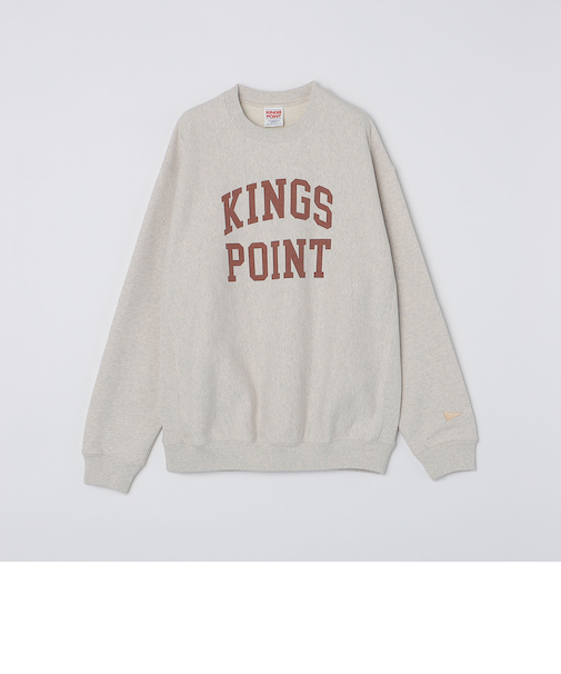 【SHIPS別注】KINGS POINT: ロゴ プリント スウェット プルオーバー