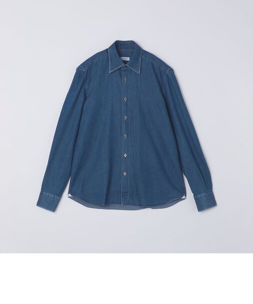 【SHIPS別注】Errico Formicola: デニム レギュラーカラー シャツ