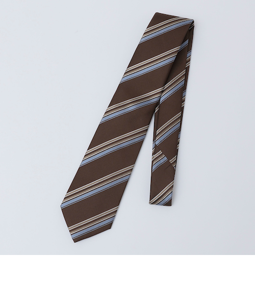 ネクタイ SHIPS: ラグジュアリー シルク ヘリンボーン ストライプ