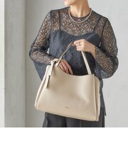 MILOS: A4 リボン パーテーション レザー トート M