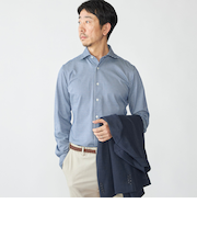 SHIPS: ジャージー ギンガムチェック ワンピースカラー シャツ