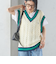 【SHIPS別注】LOGAN KNITTING MILLS: チルデン Vネック ベスト