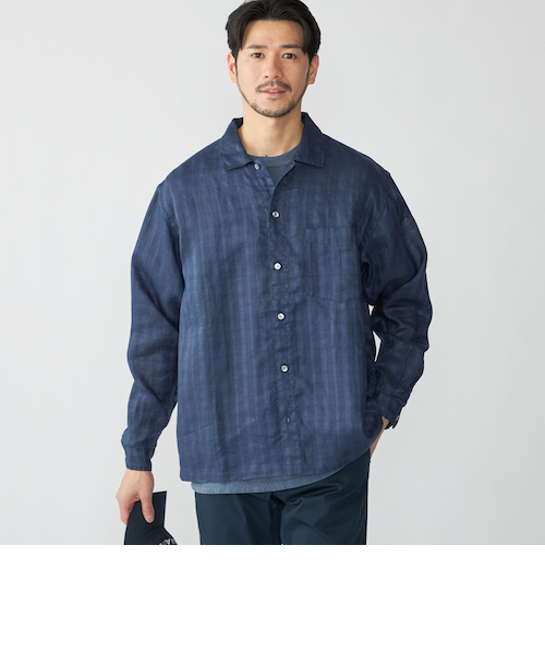 SHIPS 別注 ラグビーカラー　ロングスリーブシャツ　復刻旧タグ XL SHIPS 別注 ラグビーカラーロングスリーブシャツ復刻旧タグ XL 紺