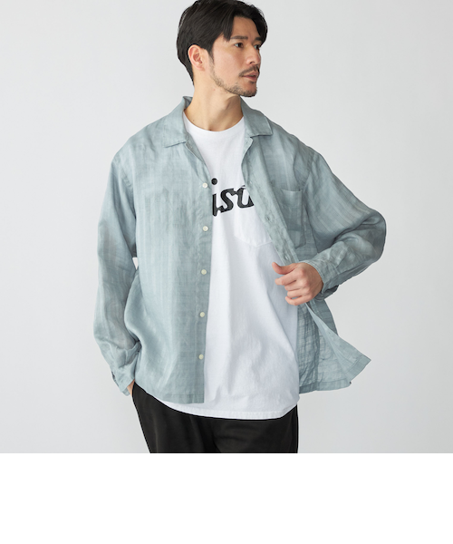 SHIPS 別注 ラグビーカラー　ロングスリーブシャツ　復刻旧タグ XL SHIPS: レギュラーカラー ベーシック ロングスリーブ シャツ
