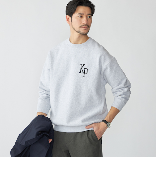 【SHIPS別注】KINGS POINT: ワンポイント ロゴ スウェット プルオーバー