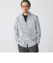 SHIPS: セミワイド フラワー プリント シャツ