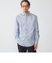 SHIPS: セミワイド フラワー プリント シャツ