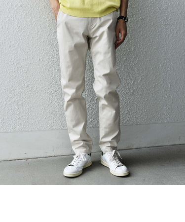 SHIPS: カラー テーパード スリム ライト チノパンツ