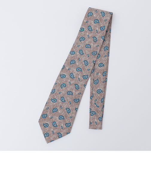 Errico Formicola: プリント メランジ ペイズリー ネクタイ