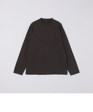 SHIPS: コットンウール モックネック ロングスリーブ Tシャツ