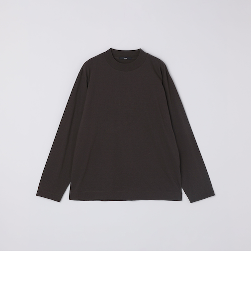 SHIPS: コットンウール モックネック ロングスリーブ Tシャツ