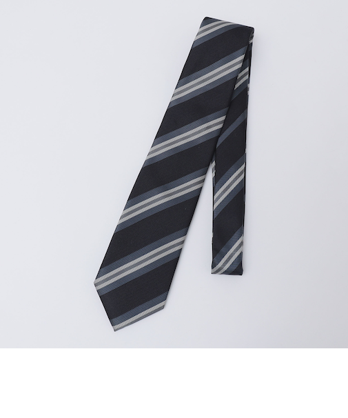SHIPS: シルク ジャカード サテン ストライプ ネクタイ