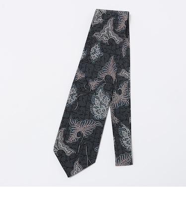 【SHIPS別注】Stefano Cau: バティック リーフ プリント ネクタイ