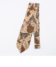 【SHIPS別注】Stefano Cau: バティック リーフ プリント ネクタイ