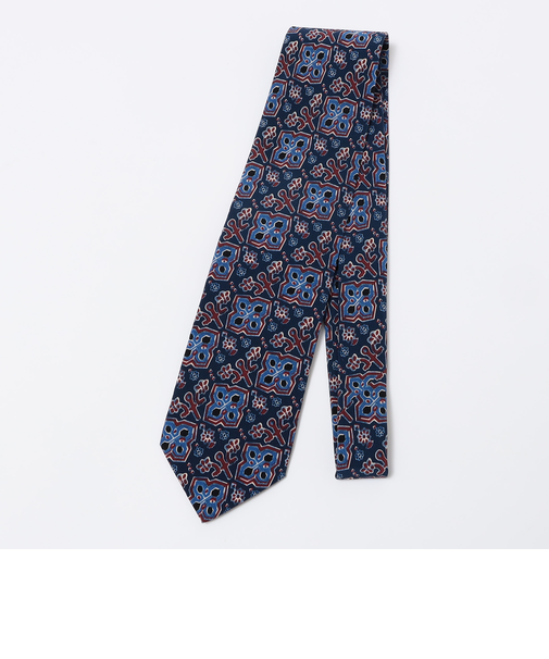 【SHIPS別注】Stefano Cau: バティック メダリオン プリント ネクタイ