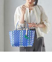 【SHIPS別注】UHURU:巾着付き バスケット バッグ S