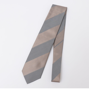 SHIPS: ヴィンテージ アーカイブ シルク ミニ ヘリンボーン ワイド ストライプ ネクタイ