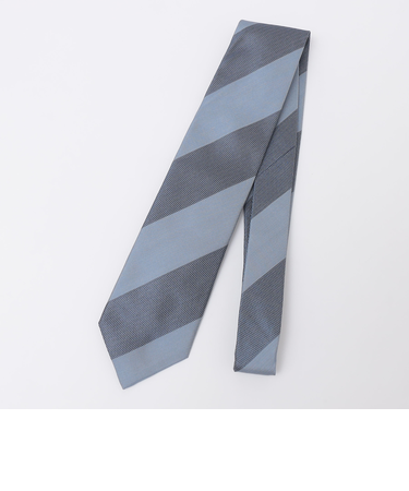 SHIPS: ヴィンテージ アーカイブ シルク ミニ ヘリンボーン ワイド ストライプ ネクタイ