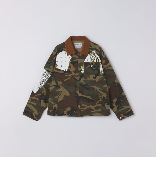 NOMARHYTHM TEXTILE: SIGN PRINT WORK JACKET