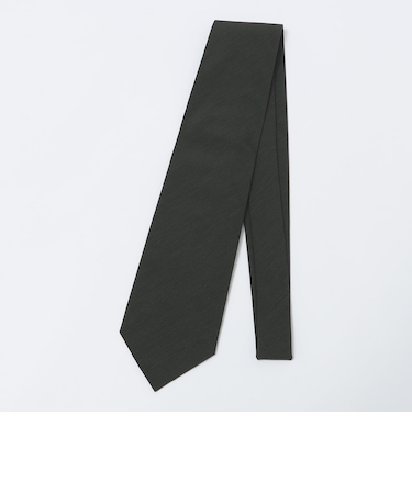GALLIA: マット シルク ソリッド ネクタイ