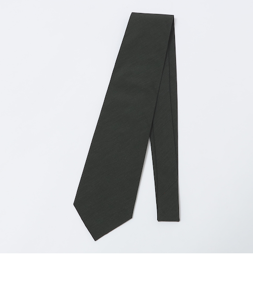GALLIA: マット シルク ソリッド ネクタイ