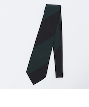 GALLIA: マット シルク ワイド ストライプ ネクタイ