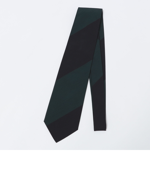 GALLIA: マット シルク ワイド ストライプ ネクタイ