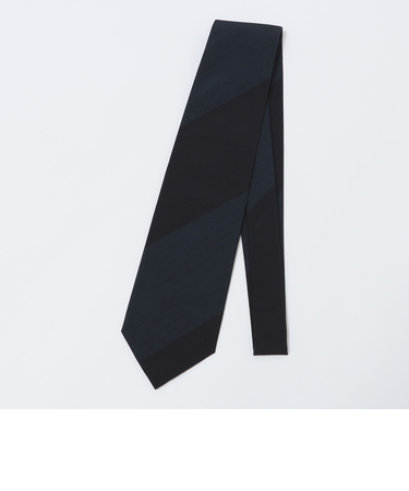 GALLIA: マット シルク ワイド ストライプ ネクタイ